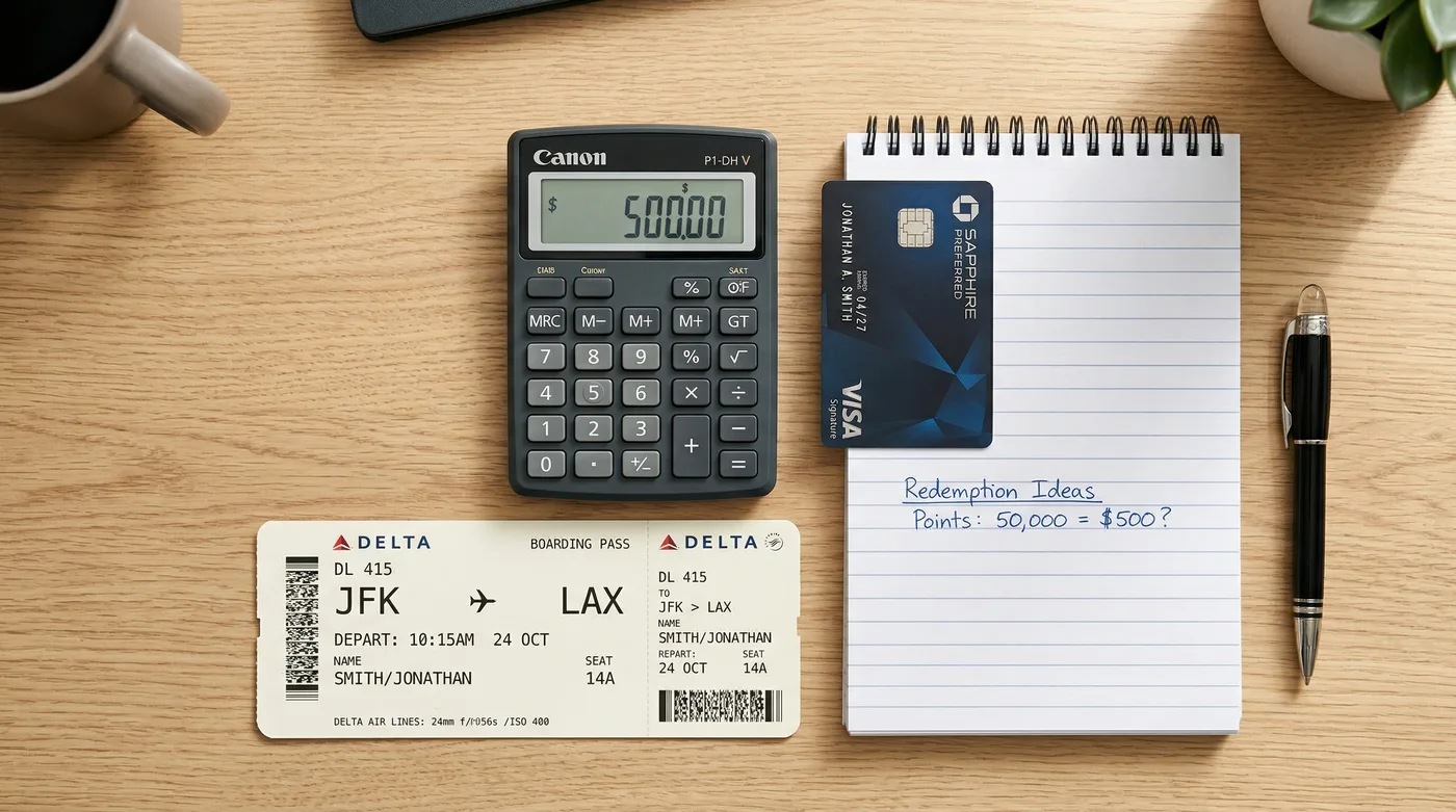 Points vs cash for flights: the honest math